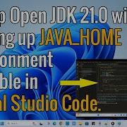 Setup Open JDK 21 0 In Visual Studio Code Without Setting Up Java Home Environment Variable