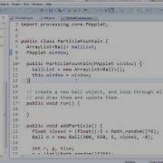 Processing Particle Fountain Tutorial 5