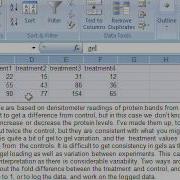 Randomised Block ANOVA In Excel 2003