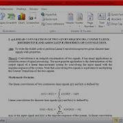 Linear Convolution DSP Lab 18ECL57