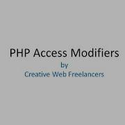 PHP Access Modifiers Private Public Protected