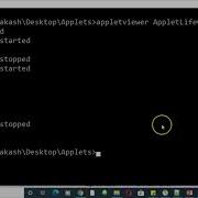 Applet Lifecycle Example