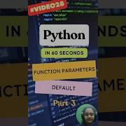 Default Parameters Types Of Parameters In Python Part 3 Shorts