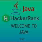 1 Welcome To Java Hackerank Java Solutions