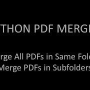 Python How To Merge Multiple PDFs Python Create PDF Merger Python Merge All The Pdfs In A Folder
