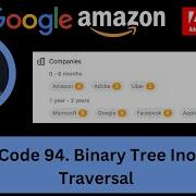 Solving LeetCode 94 Binary Tree Inorder Traversal Easy FAANG Recursive Iterative O N