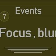 7 JQuery Tutorial Events Focus Focusin Focusout Blur