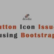 Button Icon Issue Using Bootstrap