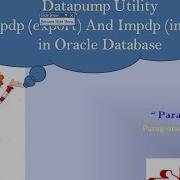 How To Export Expdp And Import Impdp Oracle Table Using Datapump Utility