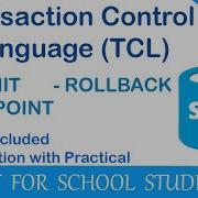 6 What Is Transaction Control Language Using COMMIT ROLLBACK And SAVEPOINT Commands In MySQL