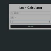 Project 2 A Simple Loan Calculator Using HTML CSS JavaScript