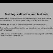 Training Validation And Test Sets