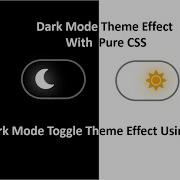 Day And Night Mode Toggle Theme Effect With Pure CSS Using CSS Font Awesome And Custom Checkbox