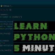 Learn Python In 5 Minutes Intro To Python Programming