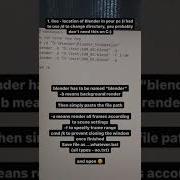 How To Render Multiple Files In Blender Using Just Notepad Blender Animation Commandline Render
