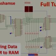 7 Transferring Data From ROM To RAM Memory Interfacing 8086 Simulation In Proteus