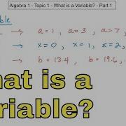 01 What Is A Variable Part 1 Learn How To Use Variables In Algebra