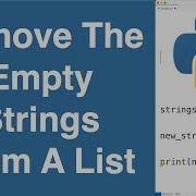 Remove The Empty Strings From A List Python Example