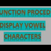 QBASIC Program To Display Vowel Character Vowel Character