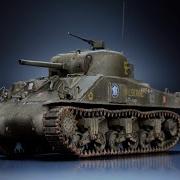 Sherman M4A2 Division Leclerc 1 72 Heller Tank Model