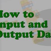 Scratch Mini Lesson 1 Input Output
