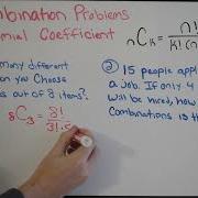 Combination Problems Binomial Coefficient Introduction With Examples