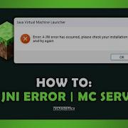 How To FIX JNI Error In Java Minecraft Server Step By Step