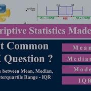Descriptive Statistics Made Easy Mean Median Mode IQR Explained With Python Data Science