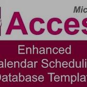 Microsoft Access Enhanced Calendar Scheduling Database Template