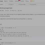 Split Array Largest Sum Leetcode 410