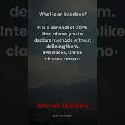 What Is An Interface Oop Interfaces Java Interviewtips