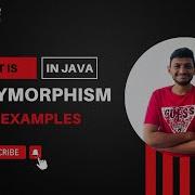 Polymorphism In Java With Examples Mahammed Ali