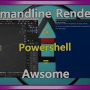 Commandline Rendering Blender Learn Powershell Awsome 2022