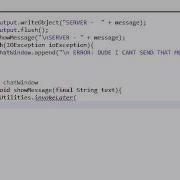 Intermediate Java Tutorial 46 Displaying Messages In The Chat Window