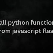 Flask Calling Python Function On Button OnClick Event