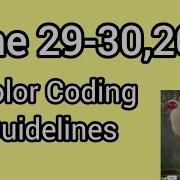 June 29 302026 Color Coding Guidelines