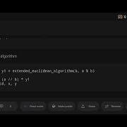 Python Program For Extended Euclidean Algorithm To Find GCD And Coefficients