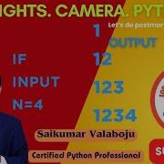 3 Number Pattern Printing In Python 1 12 123 1234 Python For Beginners