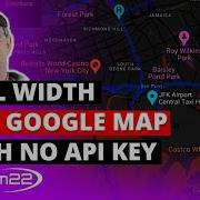 Divi Theme Full Width Live Google Map With No API Key