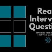React Interview Questions Machine Coding Round
