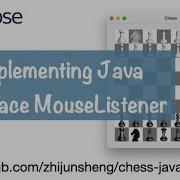 Java Chess 014 Implementing Java Interface MouseListener