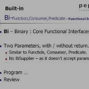 BiFunction BiConsumer BiPredicate Functional Interfaces