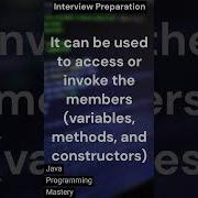 What Is Super Keyword In Java Shorts Viral Interview Java Coding