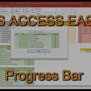 MS Access Progress Bar With Easy Guide And Vba Code