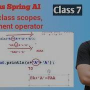 Java Spring AI Class 7 Local And Class Level Scope Variable Duplication Assignment Operator