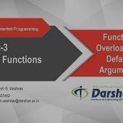 3 04 Function Overloading Default Arguments