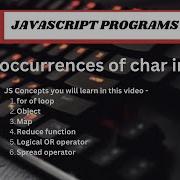 1 JavaScript Program To Count Occurrences Of Char In String Object Map Reduce