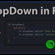 How To Create A Dropdown Python Flet Tutorial 6