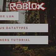 Roblox Lua Beginners Tutorial Various Data Types