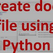How To Create Or Update Your DOCX Document Files Programmatically In Windows OS Using Python Code